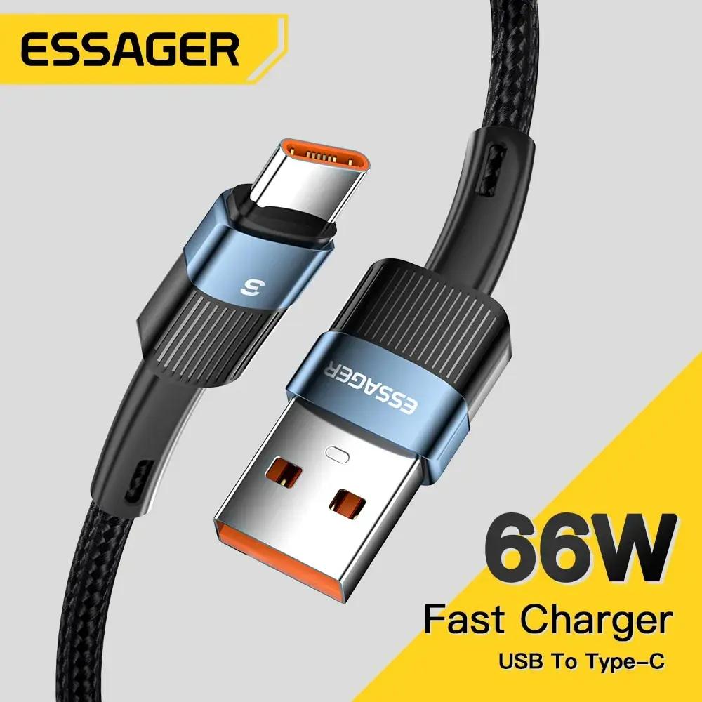 Essager CŸ USB ̺  , ȭ P40  P30 , 66W ̾   ڵ, Ｚ S21 Ʈ S20 ڿ, 6A